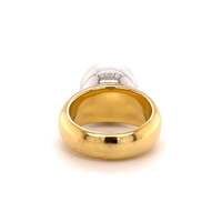 Unique South Sea Pearl and Diamond Ring in Yellow and White Gold Unique South Sea Pearl and Diamond Ring in Yellow and White Gold