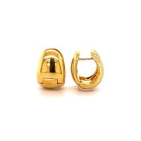 Pavé Diamond Clip-On Earrings in 18 Karat Yellow Gold