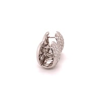 Pavé Diamond Clip-On Earrings in 18 Karat White Gold Pavé Diamond Clip-On Earrings in 18 Karat White Gold