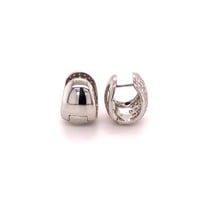 Pavé Diamond Clip-On Earrings in 18 Karat White Gold Pavé Diamond Clip-On Earrings in 18 Karat White Gold