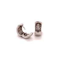 Pavé Diamond Clip-On Earrings in 18 Karat Whitegold