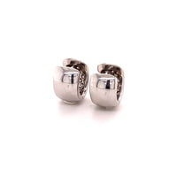 Pavé Diamond Clip-On Earrings in 18 Karat Whitegold