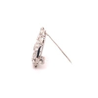 Beautiful Antique Diamond Platinum Ribbon Brooch Beautiful Antique Diamond Platinum Ribbon Brooch