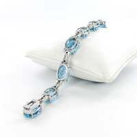 Fabulous H. Stern Aquamarine and Diamond Bracelet in 18 Karat White Gold