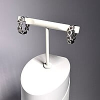 Diamond Hoop Earrings in 18 Karat White Gold Diamond Hoop Earrings in 18 Karat White Gold