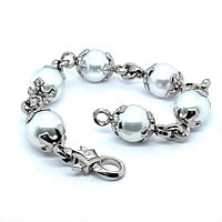 Bracelet with South Sea Cultural Pearls in Palladium 950 Bracelet with South Sea Cultural Pearls in Palladium 950
