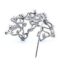 Aerial Diamond Brooch in 18 Karat White Gold