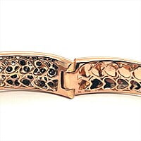 Bangle with White, Black and Champange Diamonds in 18 Karat Red Gold Bangle with White, Black and Champange Diamonds in 18 Karat Red Gold
