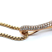 Pink Sapphire and Diamond Sea Star Necklace in 18 Karat Rose Gold