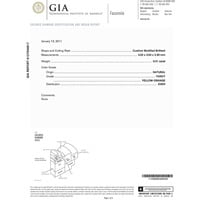 GIA Certified Fancy Color Diamond Gold Necklace GIA Certified Fancy Color Diamond Gold Necklace