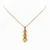 GIA Certified Fancy Color Diamond Gold Necklace GIA Certified Fancy Color Diamond Gold Necklace
