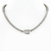 Diamond Necklace in White Gold 18K