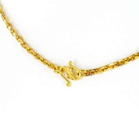 Massive Lemonquarz Pendant Necklace in Yellow Gold 750