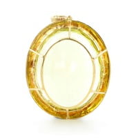 Massive Lemonquarz Pendant Necklace in Yellow Gold 750 Massive Lemonquarz Pendant Necklace in Yellow Gold 750