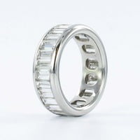 Gübelin Baguette Diamond Platinum Eternity Ring