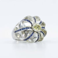 Gübelin Rock Crystal and GIA Certified Fancy Colored Diamond Ring