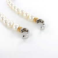 South Sea Cultured Pearl Necklace with Clasp in 18 Karat White and Rose Gold South Sea Cultured Pearl Necklace with Clasp in 18 Karat White and Rose Gold