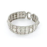 Art Deco Bracelet with Diamonds in Platinum 950