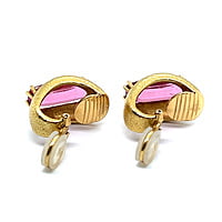 Dreamy Tourmaline Earclips in 18k Yellow Gold Dreamy Tourmaline Earclips in 18k Yellow Gold