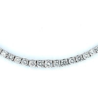 Classic Rivière Diamond Necklace in 18K White Gold by Bucherer