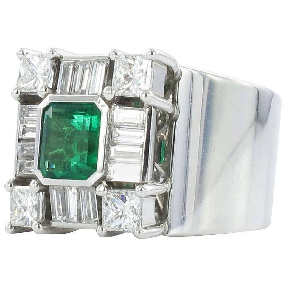 Emerald Diamond Cocktail Ring Emerald Diamond Cocktail Ring