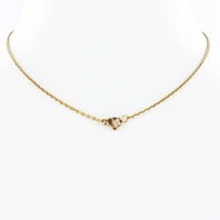 GIA Certified Fancy Color Diamond Gold Necklace