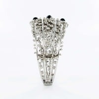Decorative Sapphire and Diamond Bangle in White Gold 18 Karat Decorative Sapphire and Diamond Bangle in White Gold 18 Karat