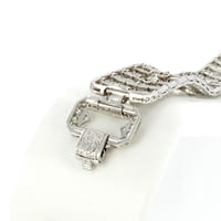 Art Deco Bracelet with Diamonds in Platinum 950