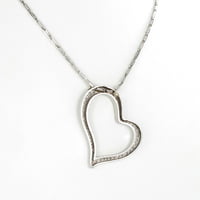 Diamond White Gold 750 Heart Pendant With Chain