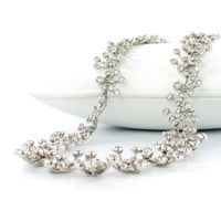 12 Carat Diamond White Gold 750 Necklace