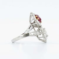 Gübelin Report Burma Ruby Diamond Toi et Moi Platinum Ring Gübelin Report Burma Ruby Diamond Toi et Moi Platinum Ring