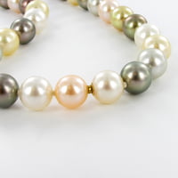Tahitian, South Sea, and Freshwater Cultured Pearl Necklace Tahitian, South Sea, and Freshwater Cultured Pearl Necklace