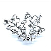 Aerial Diamond Brooch in 18 Karat White Gold