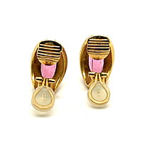 Dreamy Tourmaline Earclips in 18k Yellow Gold