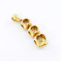 GIA Certified Fancy Color Diamond Gold Necklace GIA Certified Fancy Color Diamond Gold Necklace