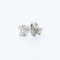 Gübelin GIA Certified 1.03 Carat Round White Gold Earstuds