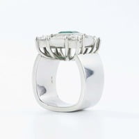 Emerald Diamond Cocktail Ring