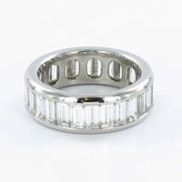 Gübelin Baguette Diamond Platinum Eternity Ring