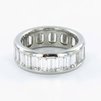 Gübelin Baguette Diamond Platinum Eternity Ring Gübelin Baguette Diamond Platinum Eternity Ring