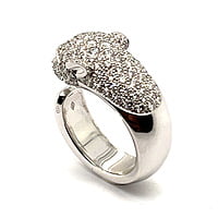 Panthère De Cartier Ring in White Gold