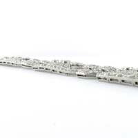 Impressive Art Deco Diamond Platinum Bracelet Impressive Art Deco Diamond Platinum Bracelet