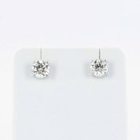 Gübelin GIA Certified 1.03 Carat Round White Gold Earstuds