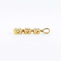 GIA Certified Fancy Color Diamond Gold Necklace GIA Certified Fancy Color Diamond Gold Necklace