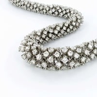 Diamond Necklace in White Gold 18K