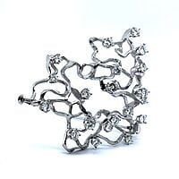 Aerial Diamond Brooch in 18 Karat White Gold Aerial Diamond Brooch in 18 Karat White Gold