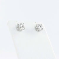 Gübelin GIA Certified 1.03 Carat Round White Gold Earstuds Gübelin GIA Certified 1.03 Carat Round White Gold Earstuds