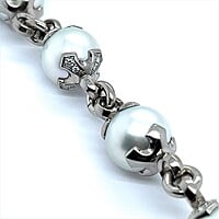 Bracelet with South Sea Cultural Pearls in Palladium 950 Bracelet with South Sea Cultural Pearls in Palladium 950