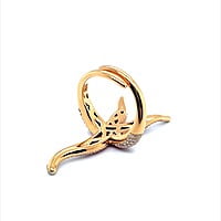 Pink Sapphire and Diamond Sea Star Ring in 18 Karat Rose Gold Pink Sapphire and Diamond Sea Star Ring in 18 Karat Rose Gold