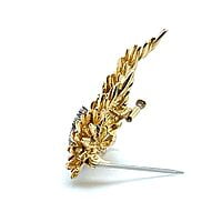 Talisman Wings Brooch with Diamonds in 18 Karat Yellow Gold