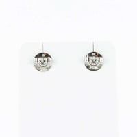 Gübelin GIA Certified 1.03 Carat Round White Gold Earstuds